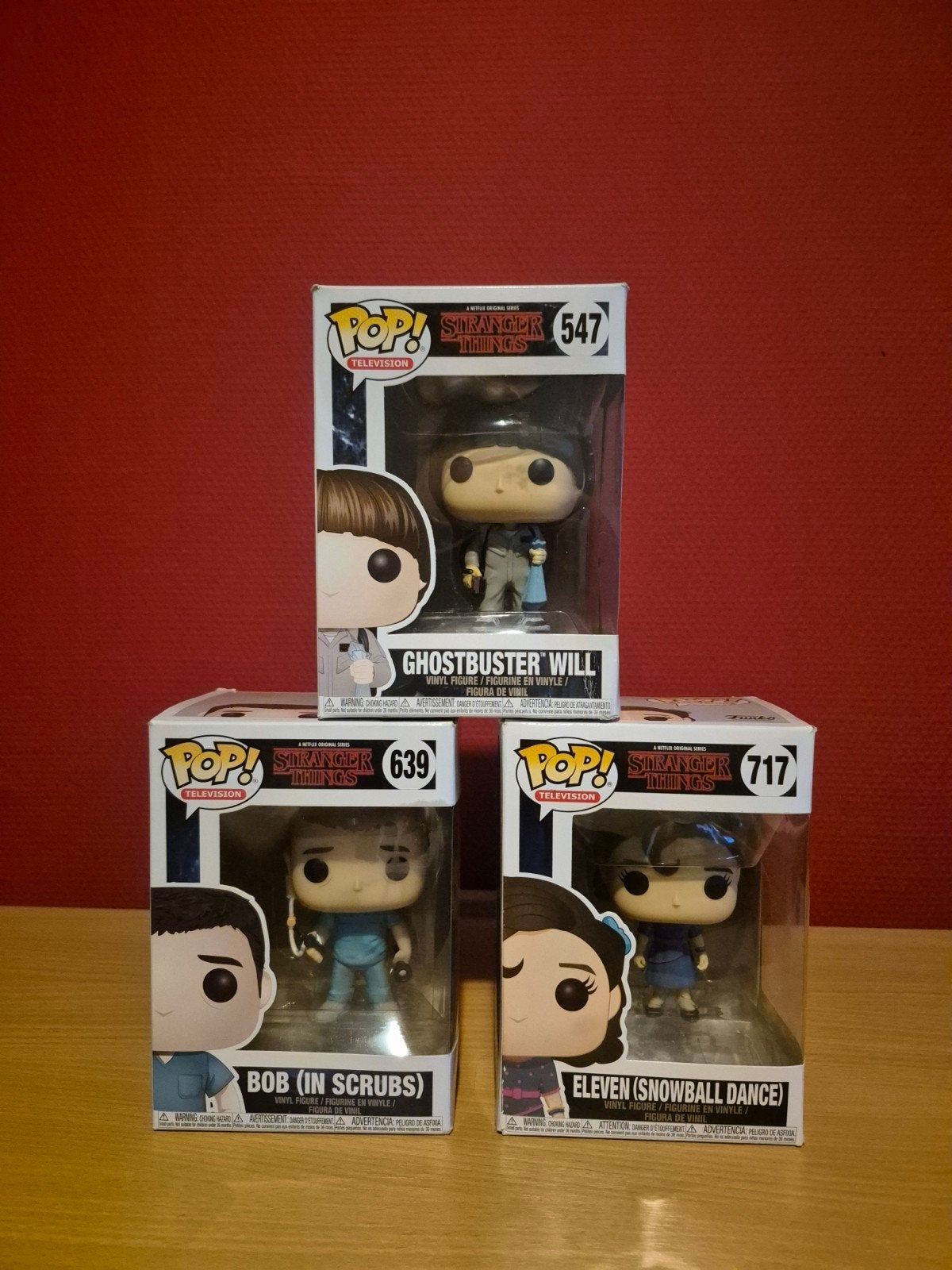 Stranger Things, Will, Eleven en Bob (Funko Pop), Ophalen of Verzenden, Zo goed als nieuw