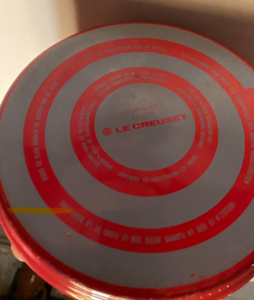 Le Creuset rode fluitketel 1,1 liter, Huis en Inrichting, Overige materialen, Gebruikt, Frankrijk, Overige typen