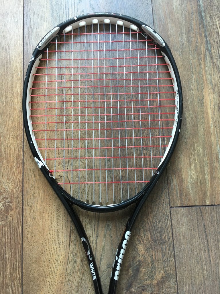 Prince O3 White, Sport en Fitness, Ophalen of Verzenden, Gebruikt, Racket, Prince
