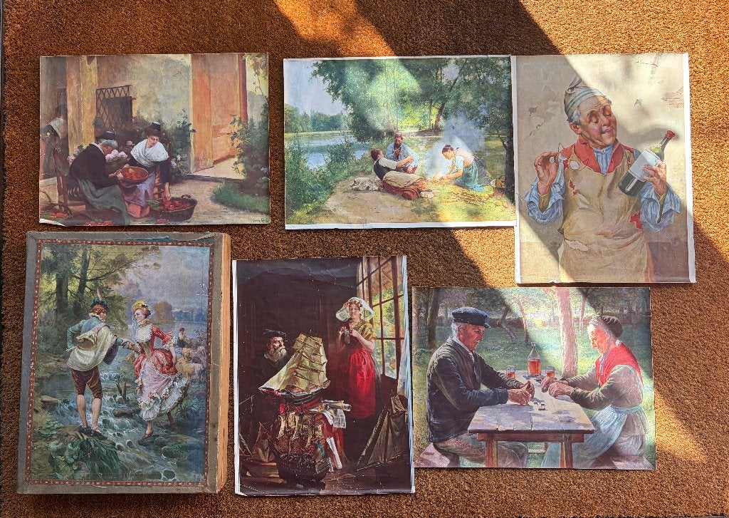 blokkendoos 19e eeuw, Antiek en Kunst, Antiek | Keramiek en Aardewerk, Ophalen of Verzenden
