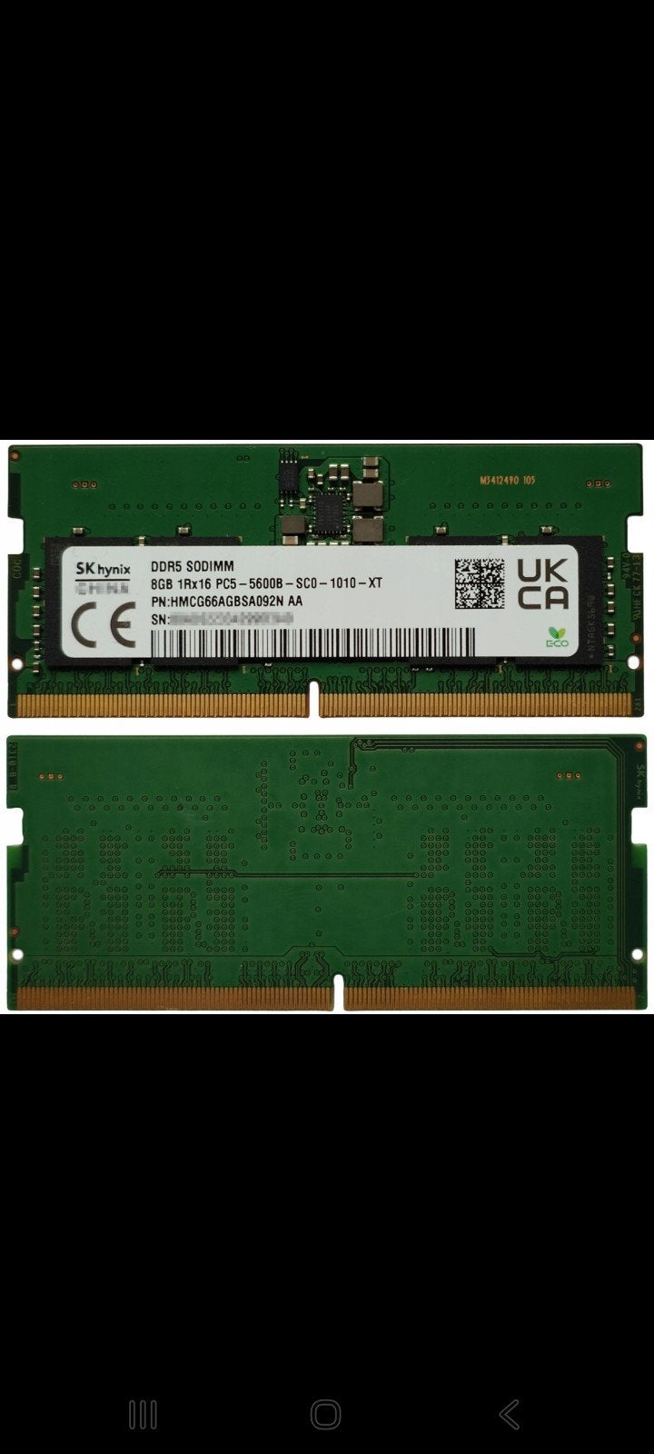 SK Hynix 16GB (2x8GB) DDR5 5600 MT/s SO-DIMM RAM, Ophalen, Zo goed als nieuw, DDR5, Laptop