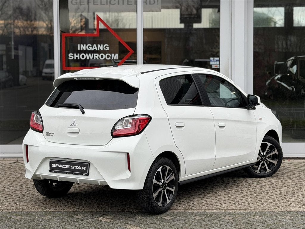 MITSUBISHI Space Star 1.2 71pk CVT Dynamic | Cruise Control, 12 maanden, Stof, Gebruikt, Wit