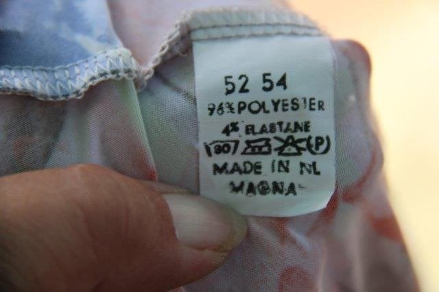 Jurk/ Tuniek geel/ blauw/ rood Magna cold mt 52/54 Vaste p, Blauw, Jurk, Ophalen of Verzenden, Magna