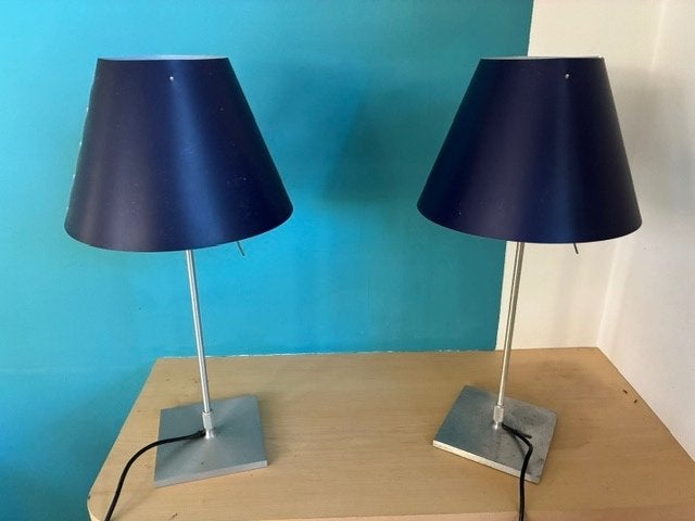te koop twee luceplan schemerlampen, Gebruikt, Overige merken, E14 (klein), Schemerlamp