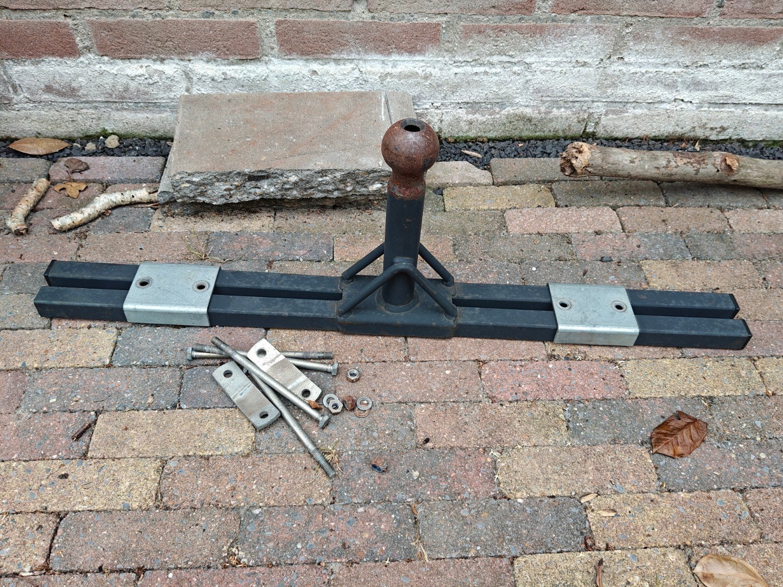 Caravan adapter dissel fietsendrager, Ophalen, Gebruikt