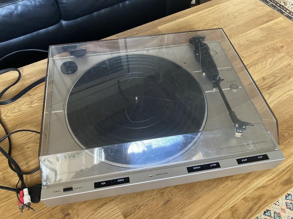 Denon DP-21F Platenspeler, Overige merken, Gebruikt, Automatisch, Ophalen of Verzenden