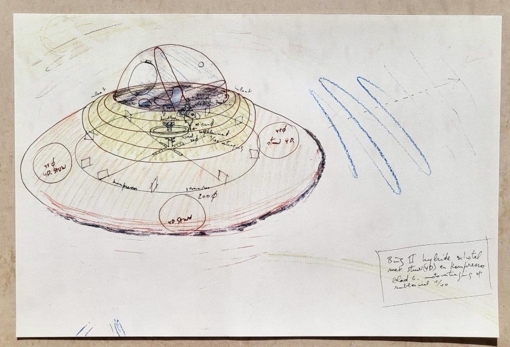 Panamarenko - Bing II - Offset Litho, Ophalen of Verzenden