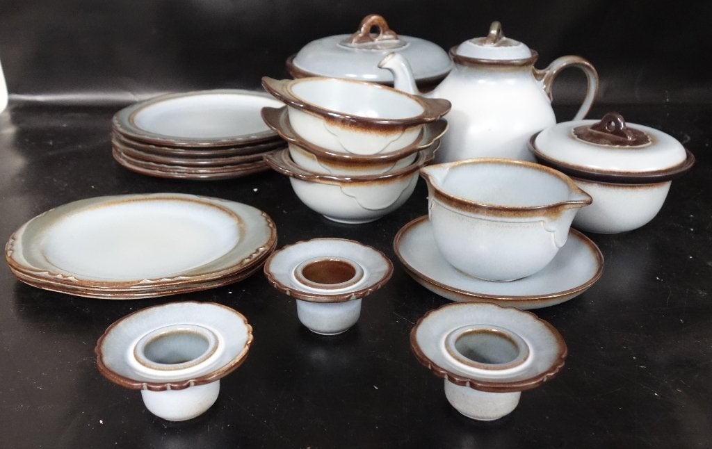 Servies De Driehoek, Cor van Tricht Zuiderzee, Antiek en Kunst, Antiek | Servies compleet, Ophalen