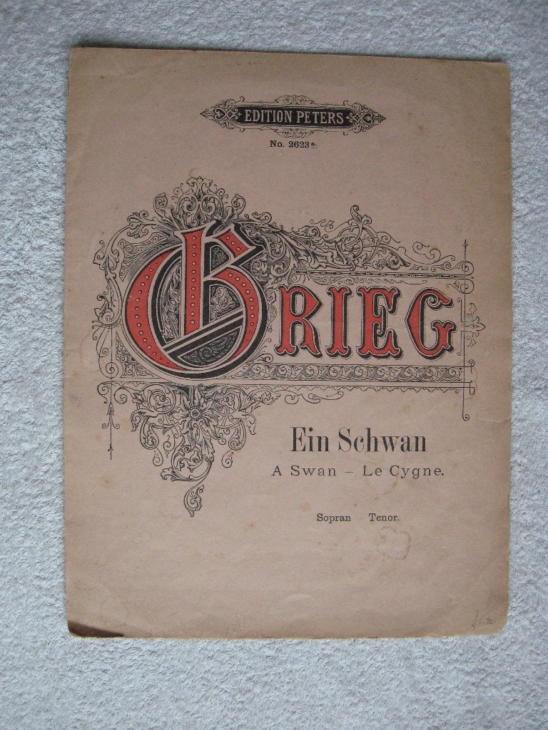Ed Peters - GRIEG; Ein Schwan (Duitse en Engelse tekst), Gebruikt, Klassiek, Zang, Ophalen of Verzenden