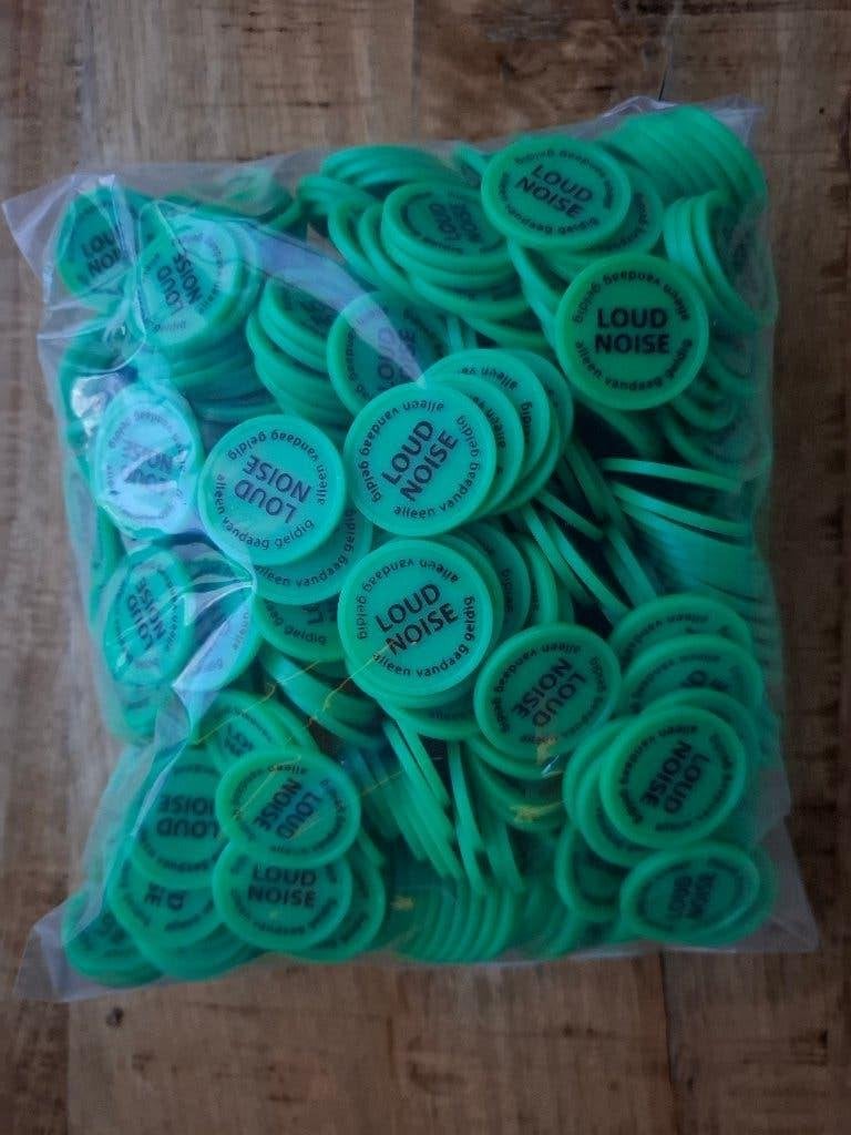 500 losse consumptiemunten , consumptie munten, Ophalen of Verzenden, Gebruikt