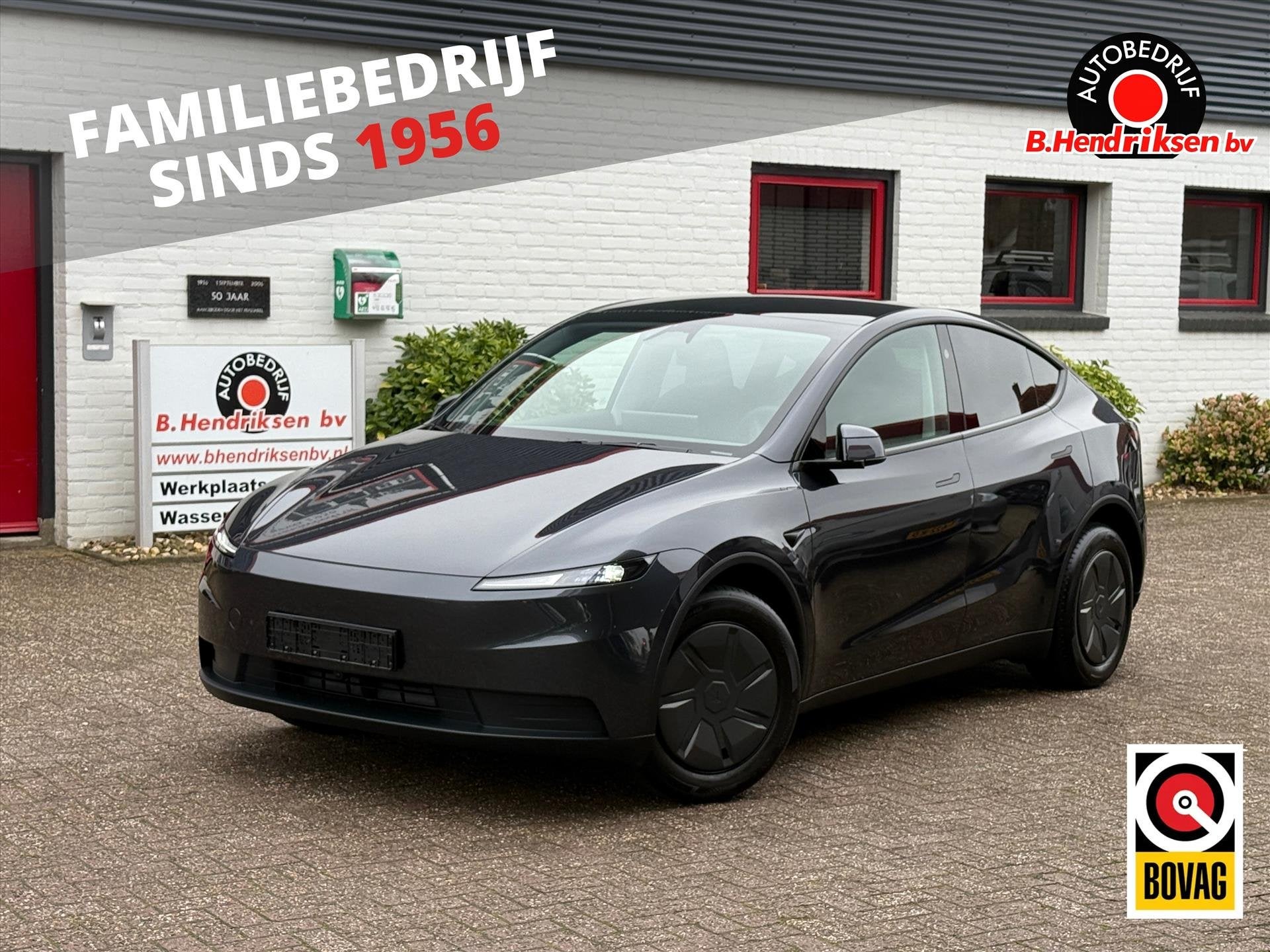 Tesla Model Y 60KWH Juniper/ Warmtepomp/ LFP Accu/ 1 Eigenaa, Auto's, Automaat, Dealer onderhouden, Gebruikt, Zwart