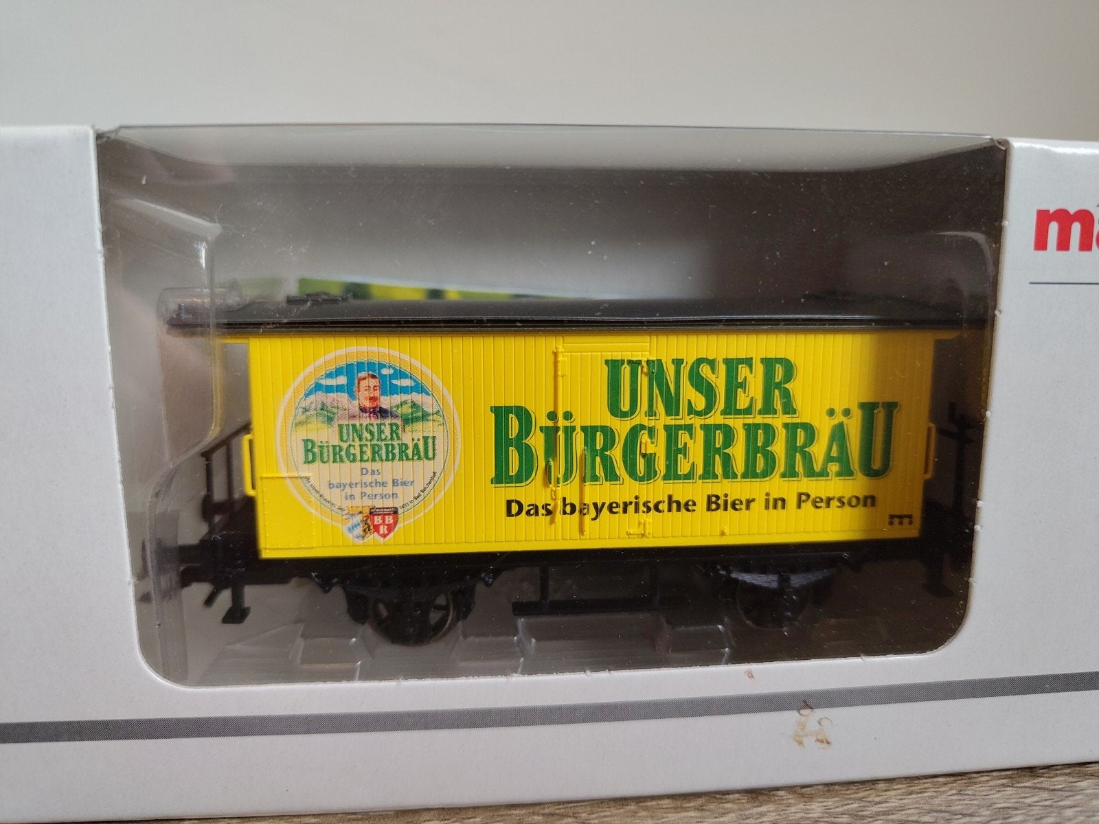 Märklin Bierwagen special Bürgerbräu, Wisselstroom, Wagon, Ophalen of Verzenden, Zo goed als nieuw