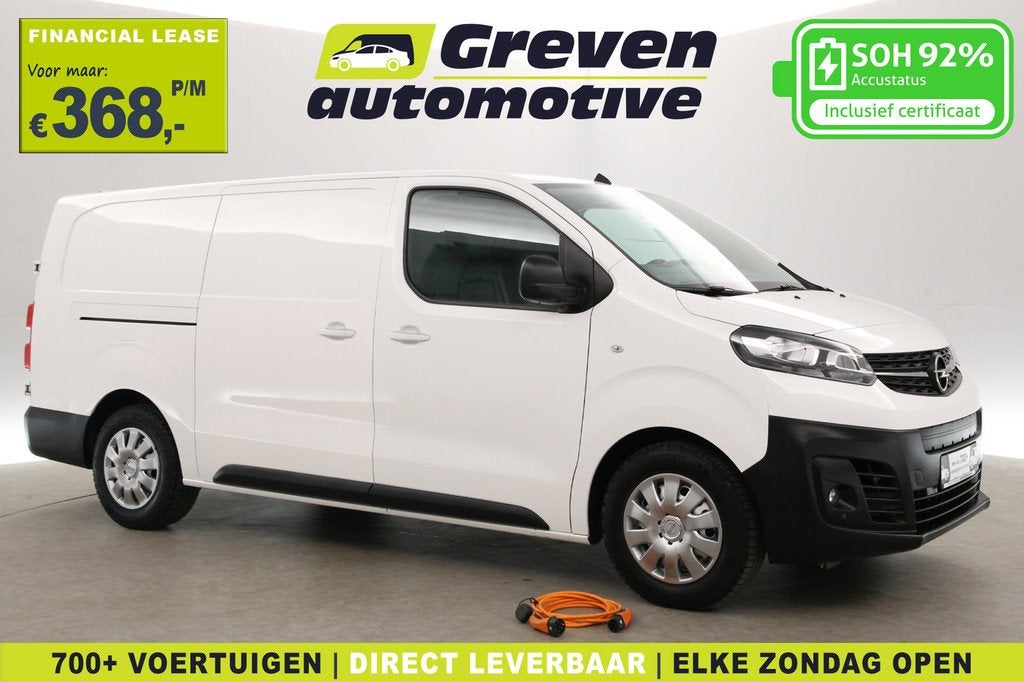 Opel Vivaro-e 75 kWh L3H1 | Snelladen | SOH 92% | Clima | Ca, Auto's, Bestelauto's, 136 pk, Wit, Opel, 75 kWh