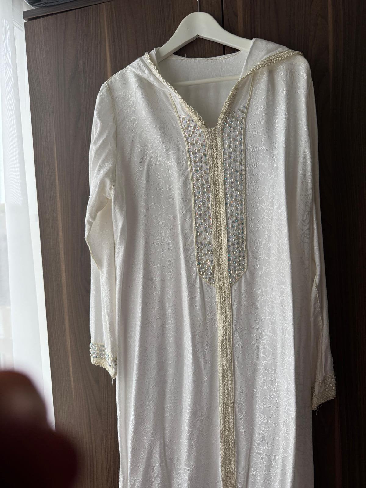 Witte jurk maat L/XL, Ophalen of Verzenden, Zo goed als nieuw, Wit