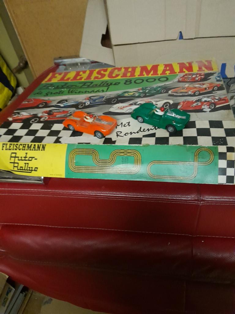 Fleischmann Auto Rallye 8000 Racebaan met 2 Auto's, Ophalen of Verzenden, Gebruikt, Elektrisch, Fleischmann