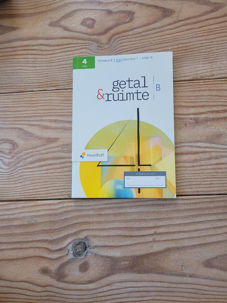 Getal en Ruimte | FLEX-boek Deel 1 | VWO Wiskunde B, Boeken, Schoolboeken, VWO, Verzenden, Zo goed als nieuw, Wiskunde B