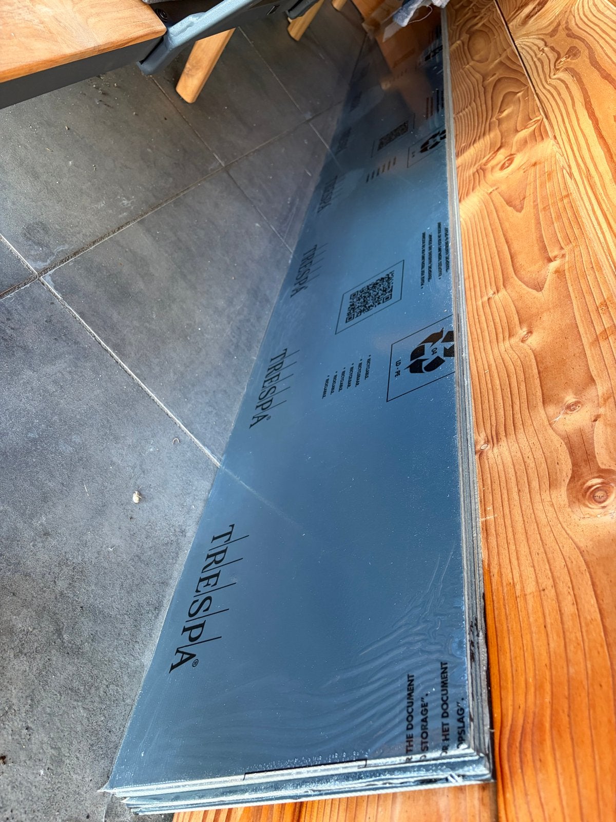 Trespa Platen nieuw Antraciet 3.05m x 36cm x 6mm (5 stuks), Ophalen, Nieuw, HPL, Minder dan 20 mm