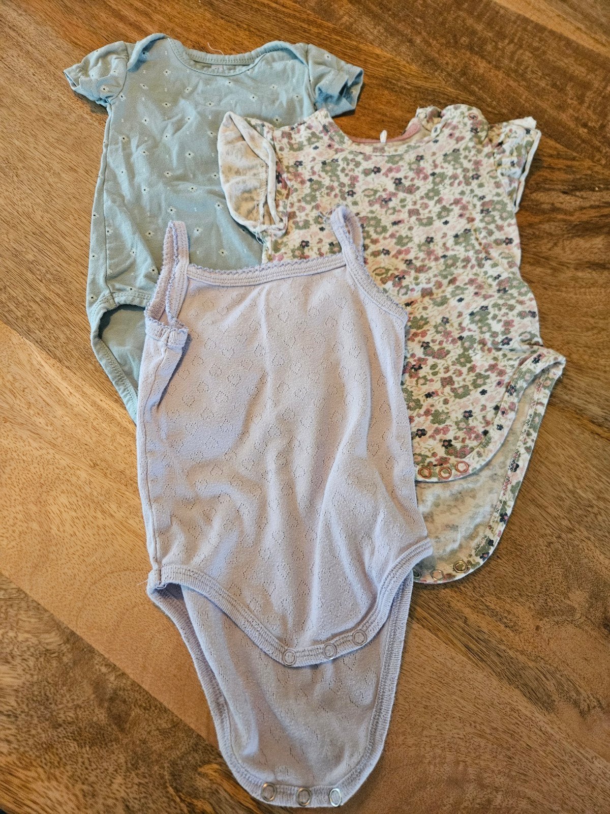 Set van 3 baby rompers  mt 62 diverse kleuren en prints, Ophalen of Verzenden, Gebruikt