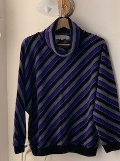 Prachtig retro damestrui Harmony maat 50 paars grijs zwart, Paars, Maat 46/48 (XL) of groter, Ophalen of Verzenden, Zo goed als nieuw