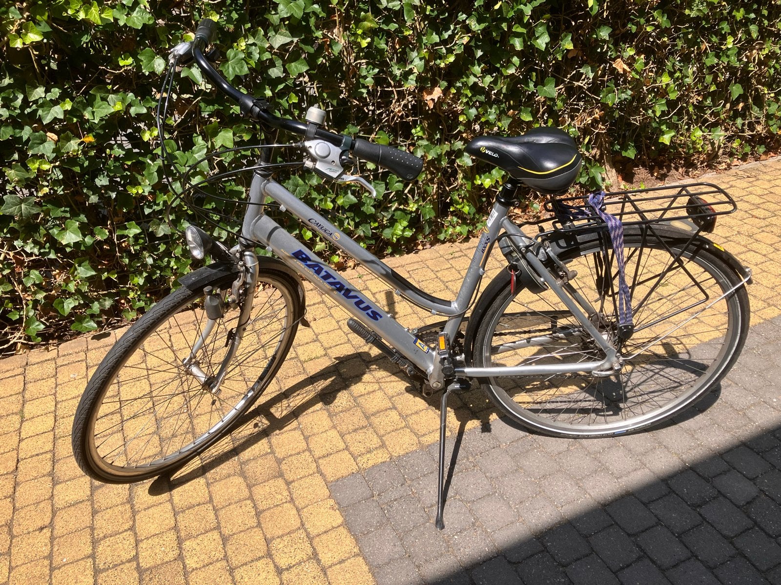 Batavus damesfiets met 24 versnellingen, framemaat 53 cm, Ophalen, Gebruikt, Velgrem, Versnellingen