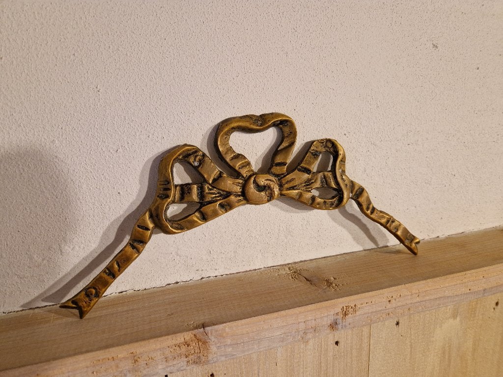 grote koperen strik ornament, Ophalen of Verzenden