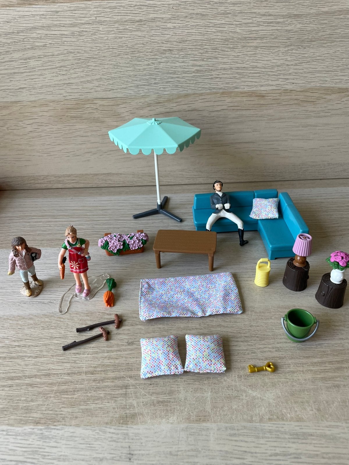 Losse onderdelen van Schleich. Woonwagen en losse popjes, Ophalen, Gebruikt, Jongen of Meisje
