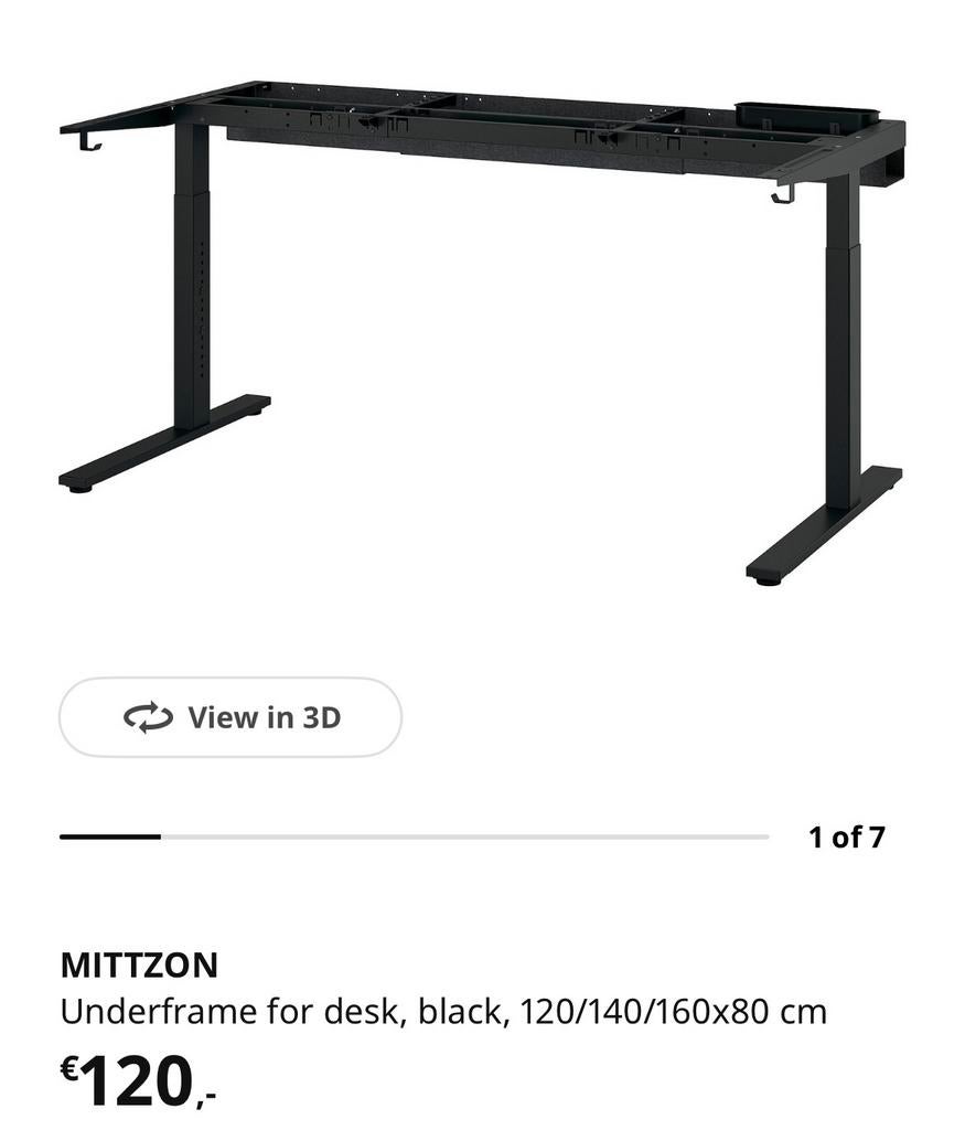 Mittzon Ikea, Huis en Inrichting, Bureaus, Ophalen, Zo goed als nieuw