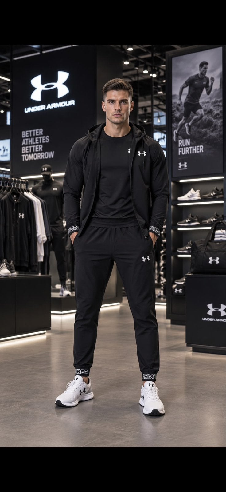 Under Armour 3 delig, Ophalen of Verzenden, Nieuw, Zwart, Algemeen