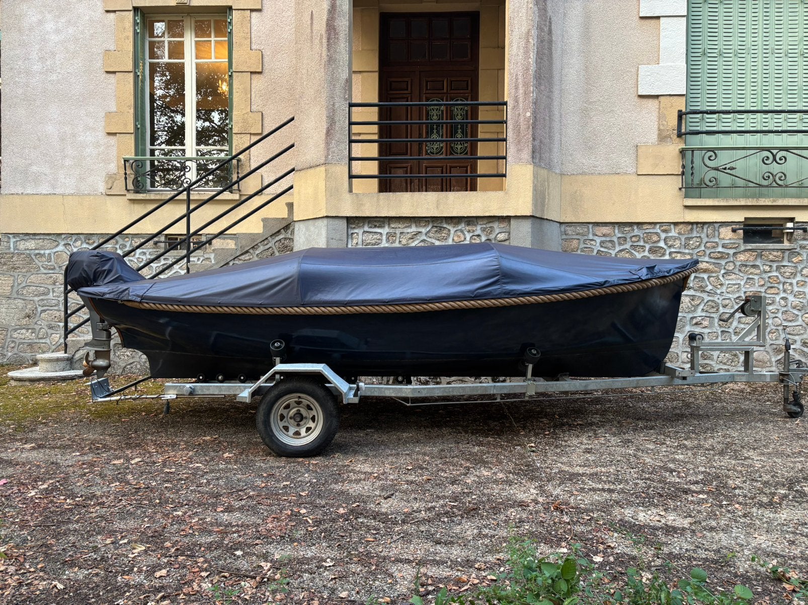 Sloep met trailer, Ophalen, Gebruikt, Trailer, Buitenboordmotor