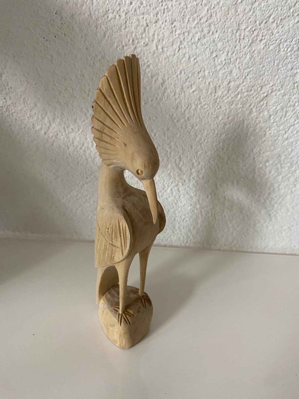 Beeldje vogel/specht, hout, Ophalen