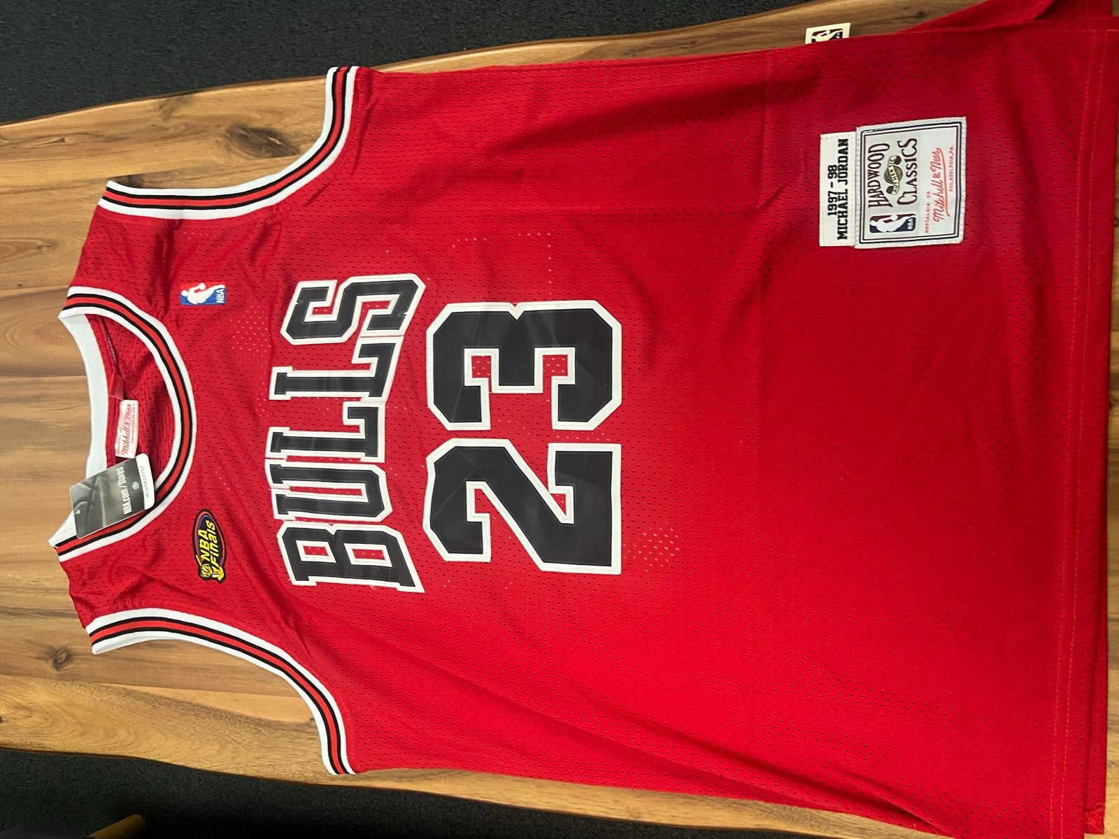 Michael Jordan NBA Finals Jersey - Mitchell & Ness, Overige typen, Ophalen of Verzenden, Rood, Maat 56/58 (XL)