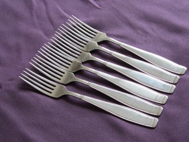 6 dinervorken,tafelvorken 21cm Gero Zilmeta Carre 562, Gebruikt, Gero, Los bestek, Ophalen of Verzenden
