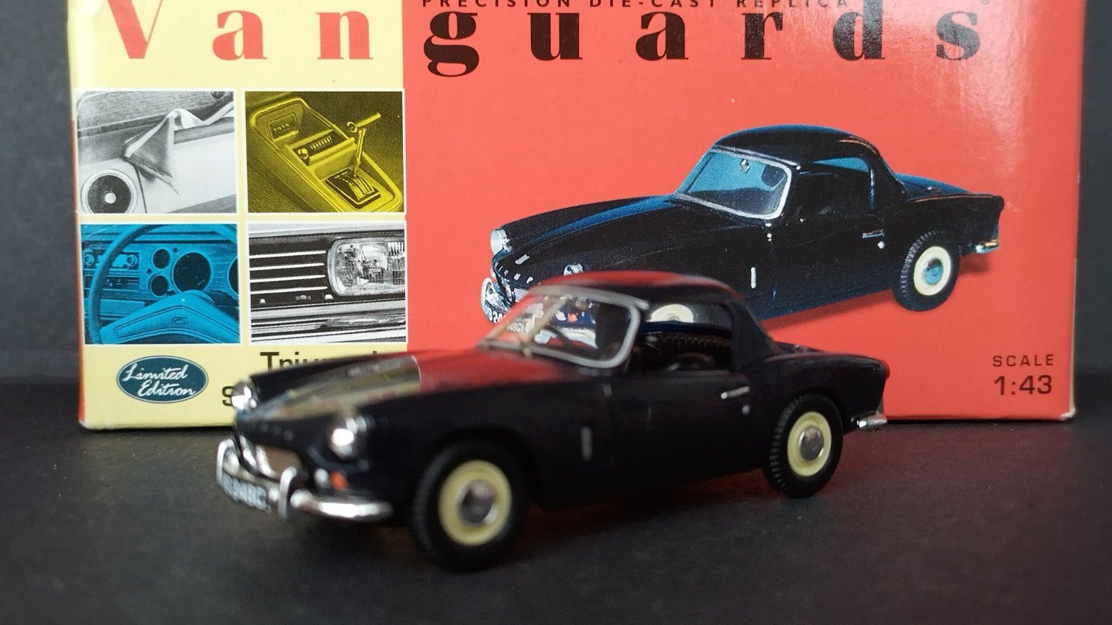 Triumph Spitfire mk2 1:43 Vanguards Pol, Hobby en Vrije tijd, Modelauto's | 1:43, Auto, ., Nieuw, Uk