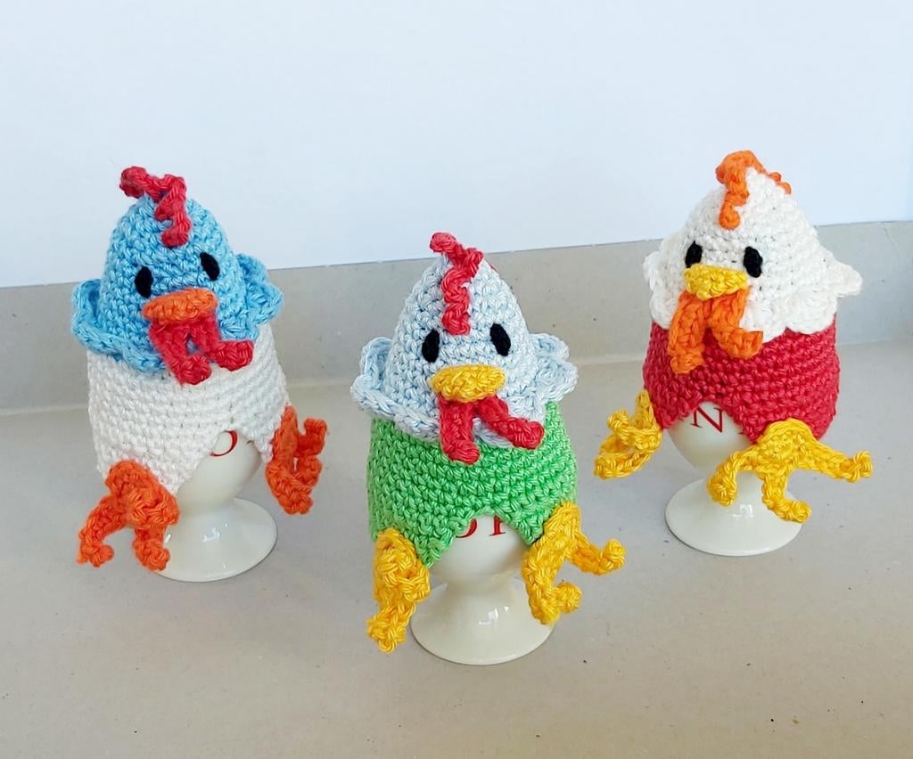 Eierwarmers grappige kippetjes (zelf gemaakt), Diversen, Pasen, Nieuw, Ophalen of Verzenden