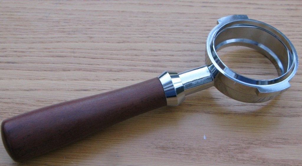 Bodemloze Portafilter 58 mm voor – Red Wood, Verzenden, Zo goed als nieuw, Barista-accessoire