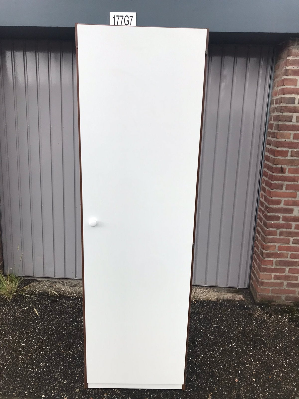 Witte Kleding Kast, Huis en Inrichting, Kasten | Kledingkasten, Ophalen, Met deur(en), Gebruikt, 50 tot 100 cm