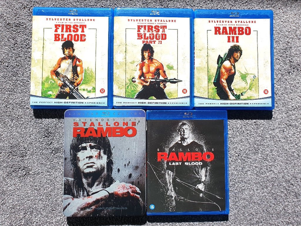 Rambo 1 t/m 5 Collection (5 disc), Ophalen of Verzenden, Zo goed als nieuw, Actie