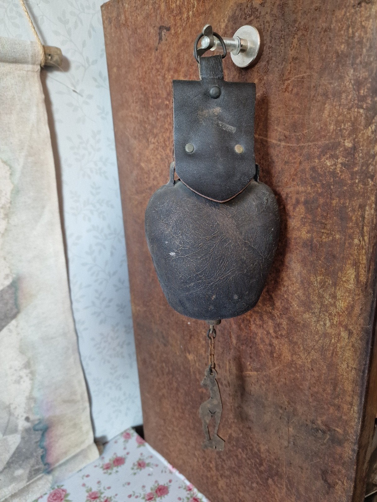 Oude ijzeren geitenbel nr1, Antiek en Kunst, Curiosa en Brocante, Ophalen of Verzenden