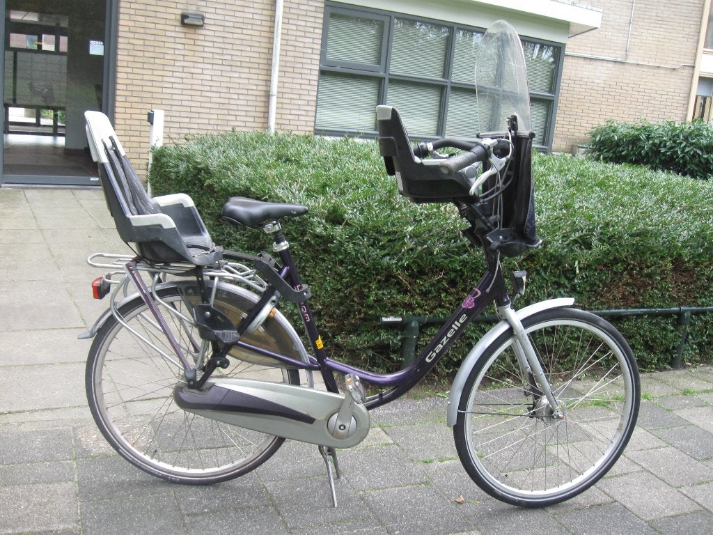 moederfiets met sruur slot, Ophalen, 2 zitjes, Gebruikt, 56 cm of meer