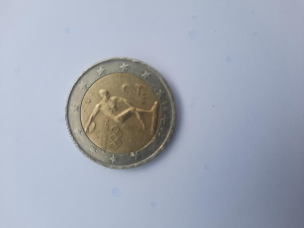 Zeldzame 2 Euro Munt Olympische Spelen Athene 2004, Ophalen of Verzenden, Griekenland, 2 euro, Losse munt