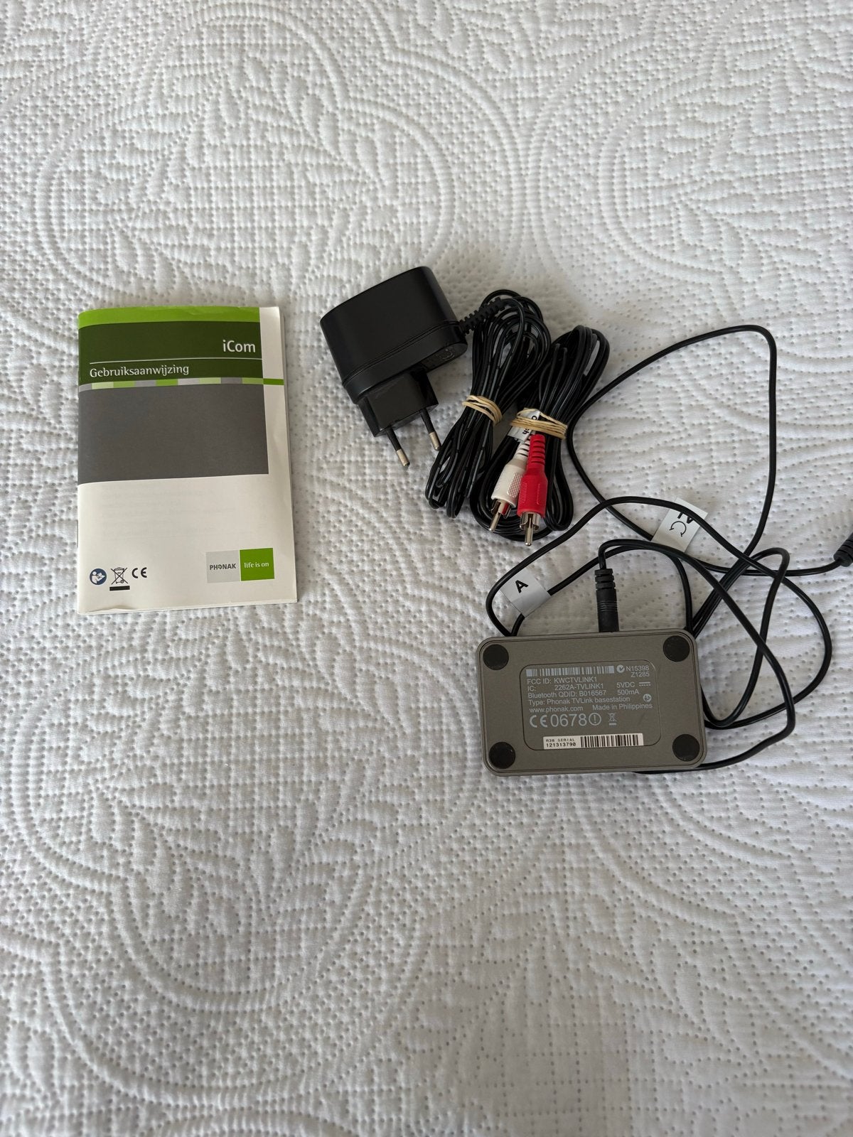 Phonak TV-Link Basisstation met bedrading, Ophalen of Verzenden, Zo goed als nieuw