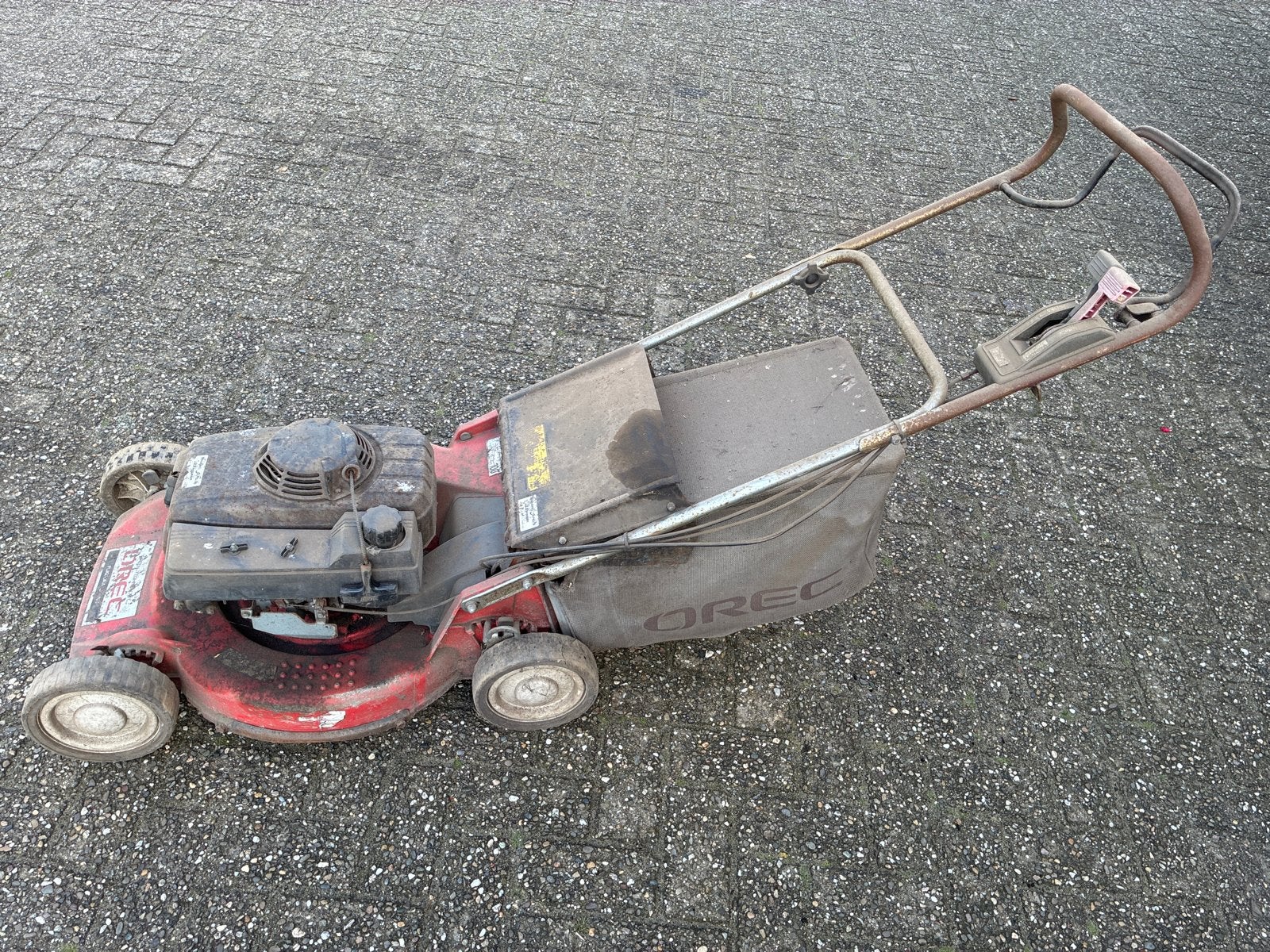 Orec GR530 Benzine Grasmaaier - Honda GXV160 Motor, Ophalen, Cirkelmaaier, Gebruikt, 50 cm of meer