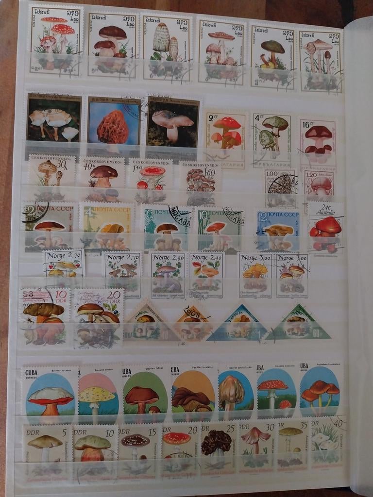 Kavel met postzegels thema paddestoelen., Ophalen of Verzenden, Buitenland