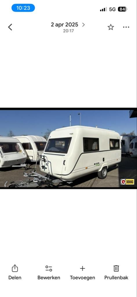 Biod 420 TD caravan, Treinzit, Particulier, 4 tot 5 meter, Biod