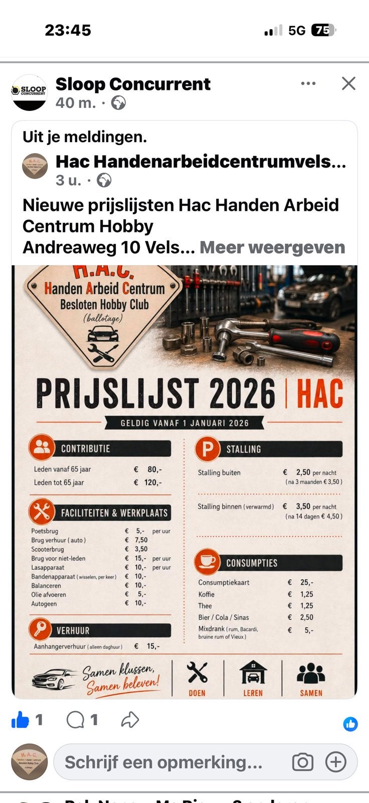 Hac handen arbeid centrum velsen, Ophalen, Nieuw