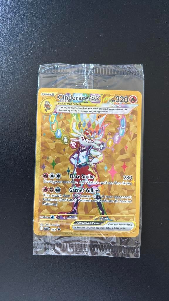 Cinderace EX SVP 163 promo sealed, Ophalen of Verzenden, Nieuw