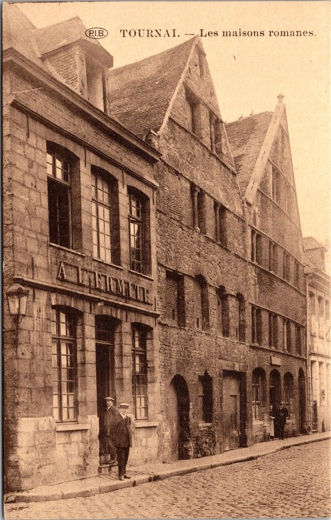 Tournai Doornik België - 12 antieke postkaarten II, Ophalen of Verzenden, 1920 tot 1940, Gelopen, Henegouwen