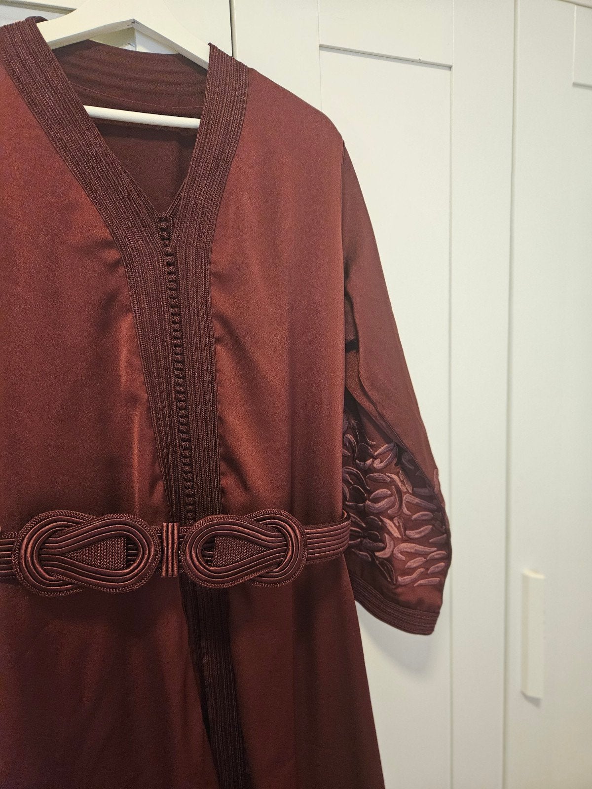 Elegante Marokkaanse Takchita - Bordeauxrood, Maat 38/40 (M), Overige typen, Overige kleuren, Ophalen of Verzenden