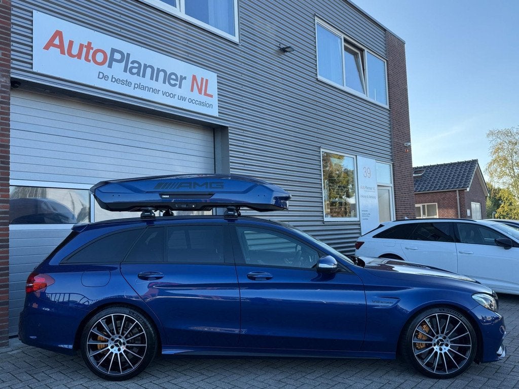 Mercedes-Benz C-klasse Estate AMG 63 S Edition 1! Keramisch!, Auto's, Automaat, Achterwielaandrijving, Gebruikt, Blauw