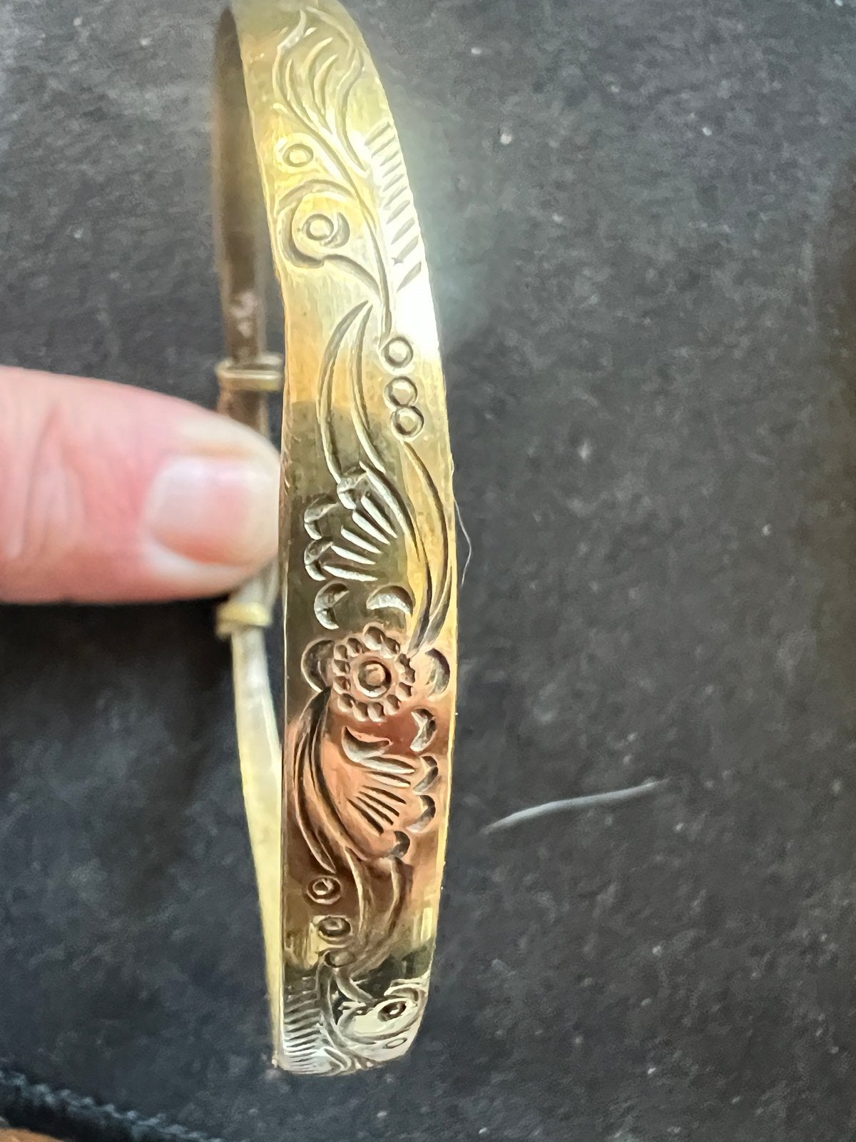 Vintage Zilveren Armband met Bloemmotief, Ophalen of Verzenden, Gebruikt, Zilver